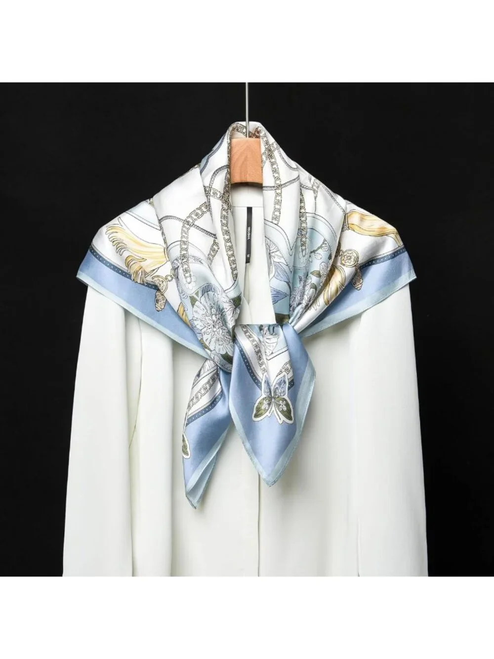 Luxurious 100% Mulberry Silk Scarf - 35